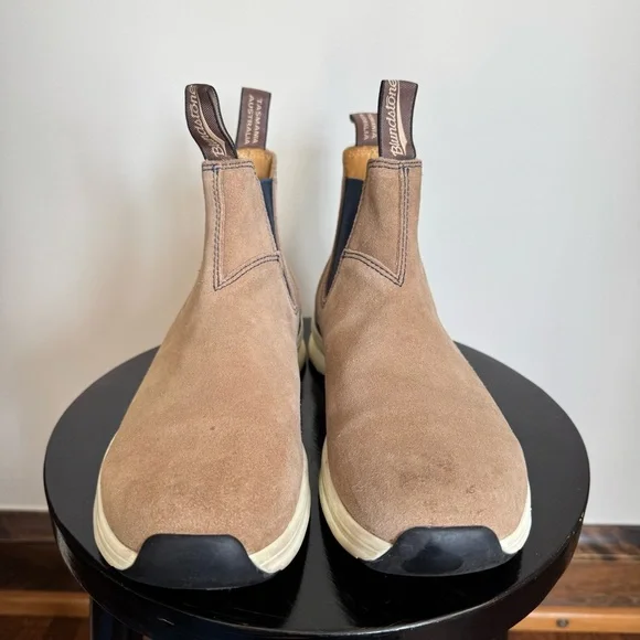 Blundstone 2146 Elastic Sided Sand & Navy Active Boots Size M8 - Picture 3 of 10